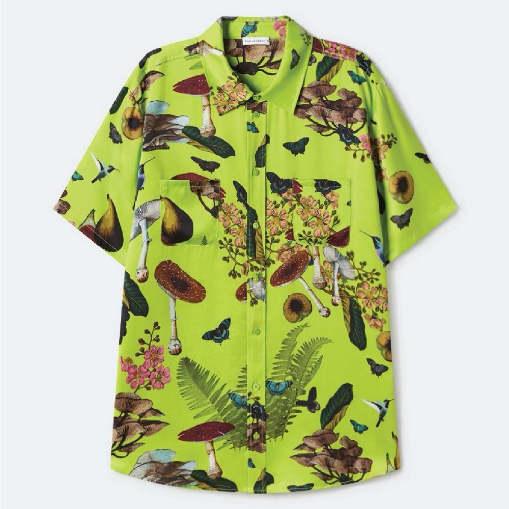 Silk Laundry Magic Mushroom Shirt